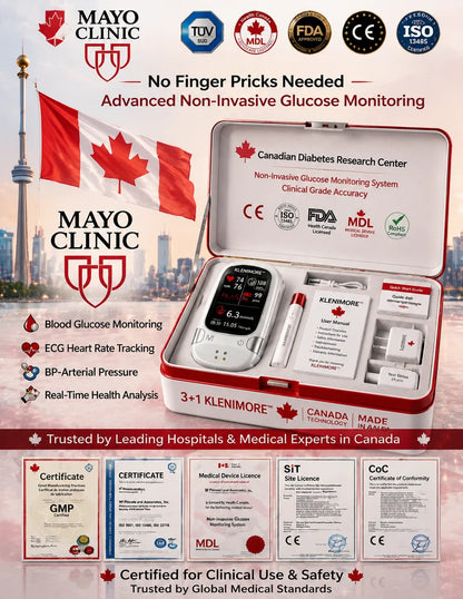 KLENIMORE™ Non-Invasive Health Monitor 99.9%Accuracy (Mayo Clinic Recommended)