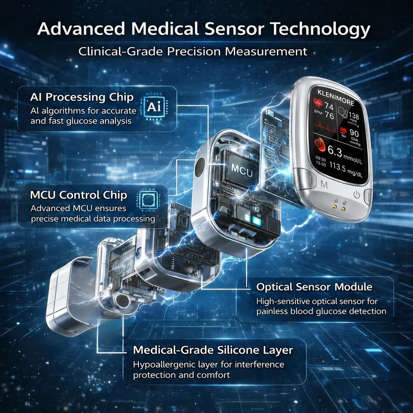 KLENIMORE™ Non-Invasive Health Monitor 99.9%Accuracy (Mayo Clinic Recommended)