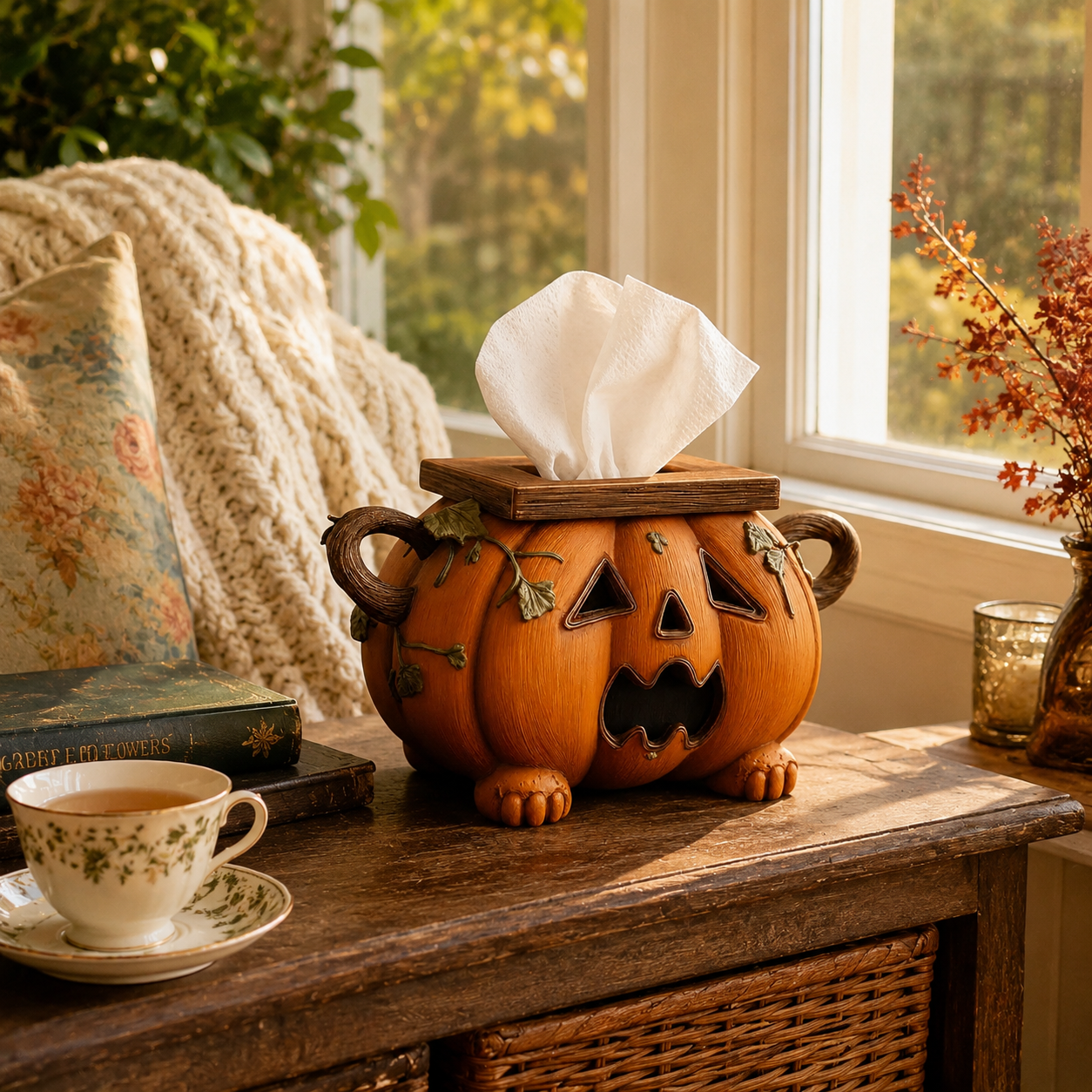 🎃🧻Pumpkin Tissue Box Cover