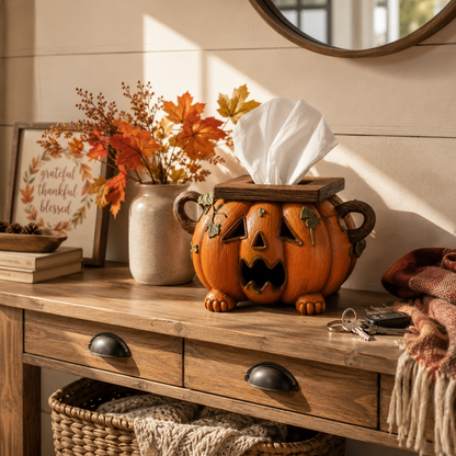 🎃🧻Pumpkin Tissue Box Cover