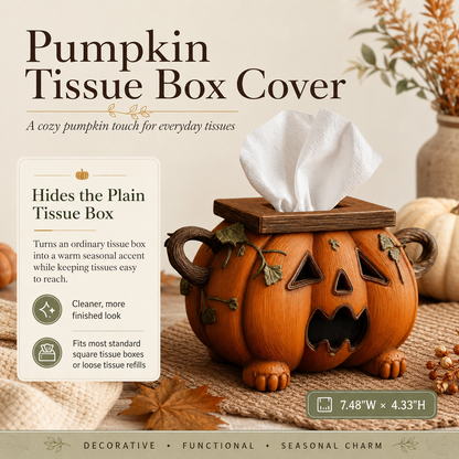 🎃🧻Pumpkin Tissue Box Cover
