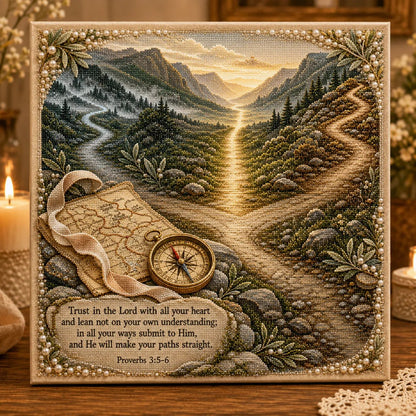 ✝️ LAST DAY 49% OFF – Premium 3D Pearl Garden of Faith Scripture Art Kit | Luxury Flocked Canvas with Scratch-Resistant Non-Fading Pearl Beads DIY Christian Faith Decor 🌿🙏💎
