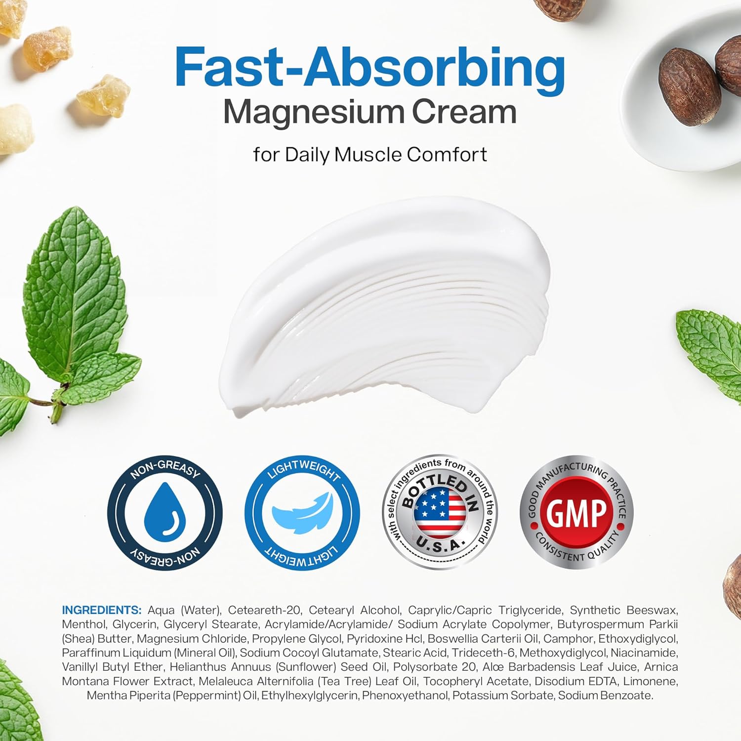 Fast absorbing MagnesiumFreeze cream